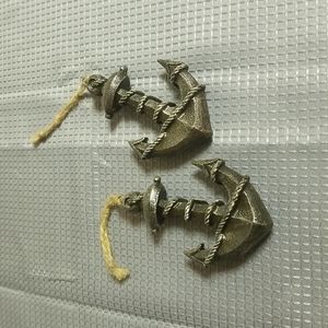 Pair small anchor wall decor